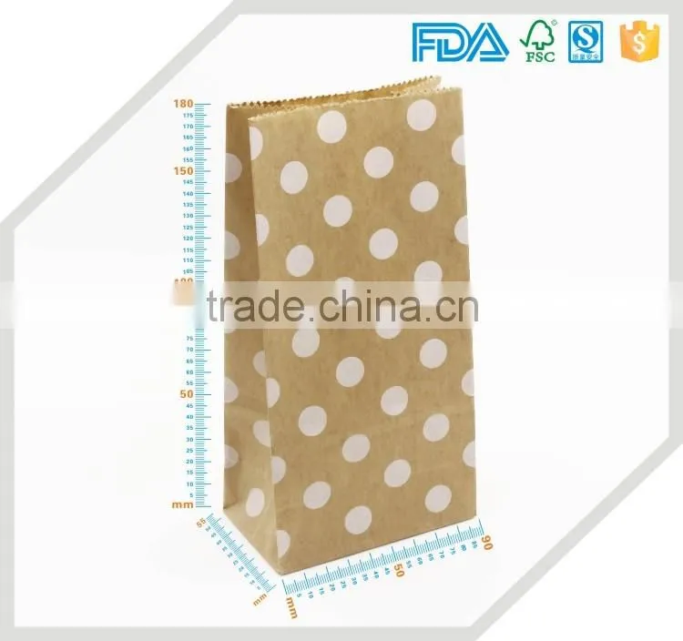 food grade Biodegradable kraft paper bag for sugar packaging