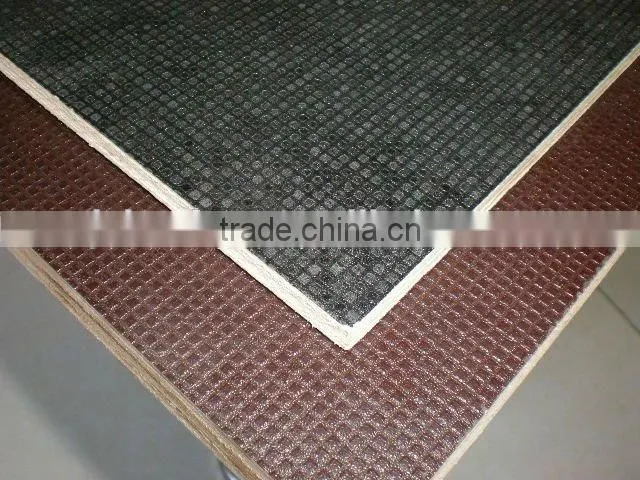 18mm anti-slip film faced plywood, wire-mesh film faced plywood,madera contrachapada