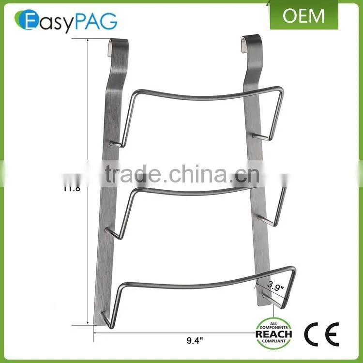 New design OEM service wall mounted kitchen stainless steel hanging pot lid holder