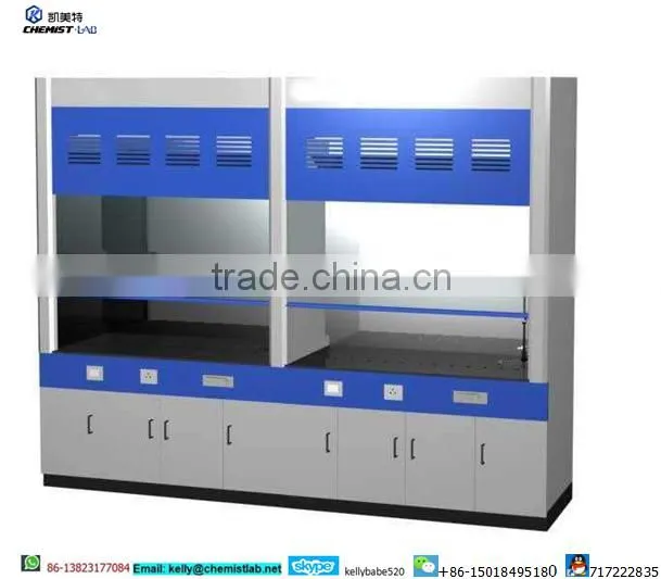 Biology Laboratory Steel Fume Hood With Drawers