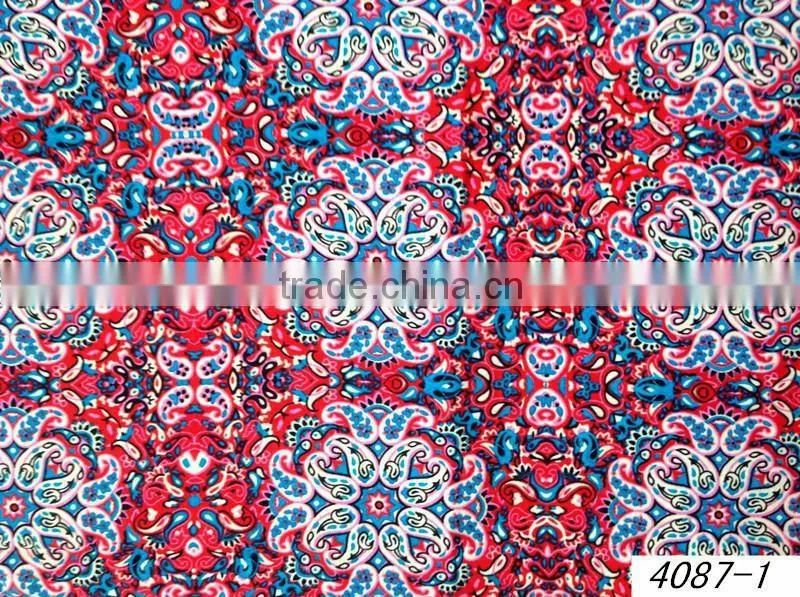 2014 fashion wholesale top 10 items woven rayon printed fabrics