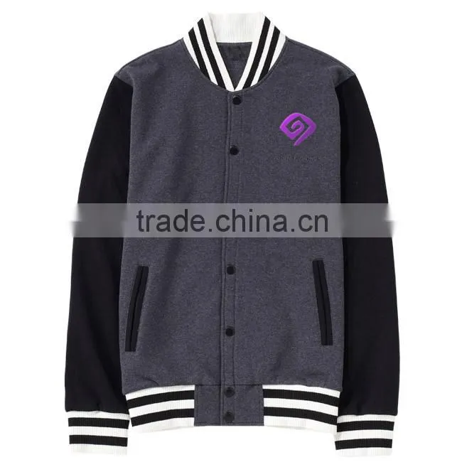 Contrast color Hoodie Full zip hoodie pocket Hoodie no hood
