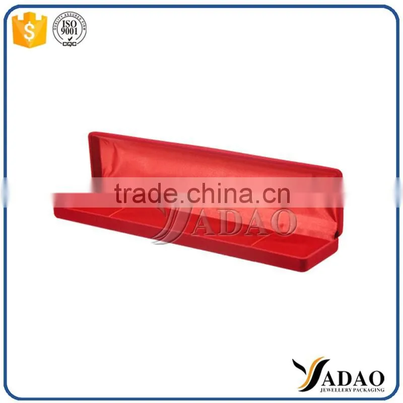 China Manufacturers Imported customized velvet jewelry necklace box