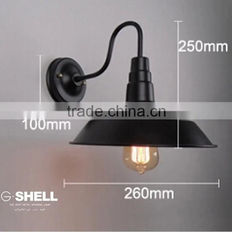 Hotel indoor living room or bedroom vintage industrial wall lamp