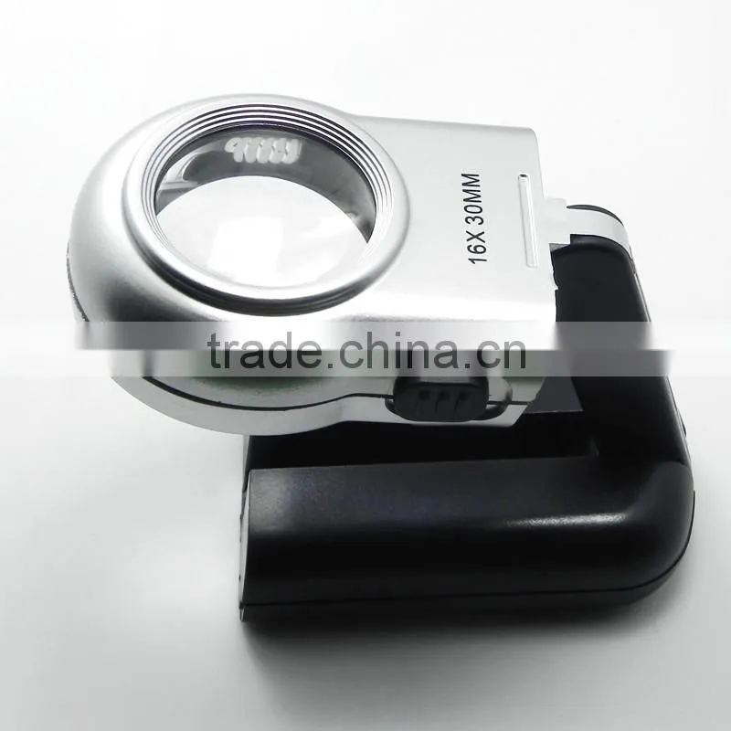 Folding hand-held magnifying glass&promotion products& with LED light