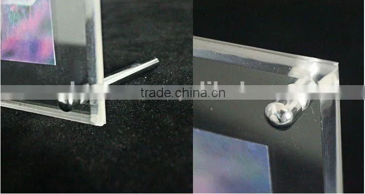 Crystal acrylic free standing picture frame