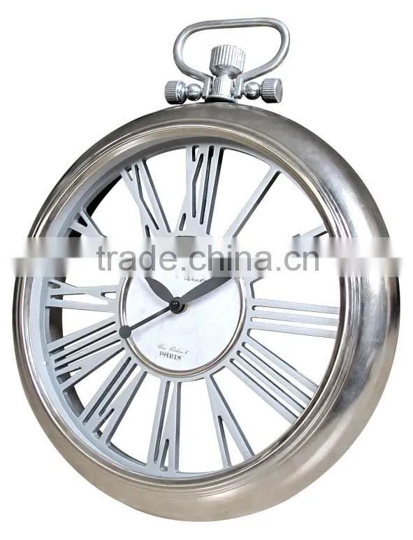 Big Size Metal Gear Clock High Grade Luxury Round Clock
