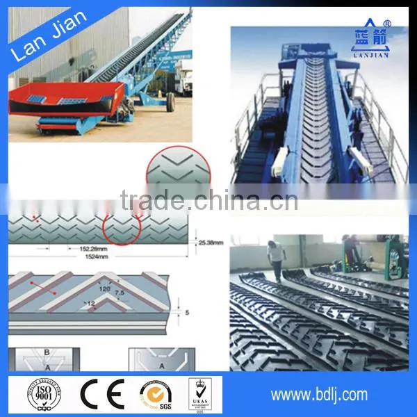 Chevron Conveyor Belts for Steep Angle Transport