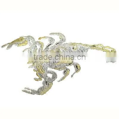 the newest design high quality butterfly embroidery lace patch