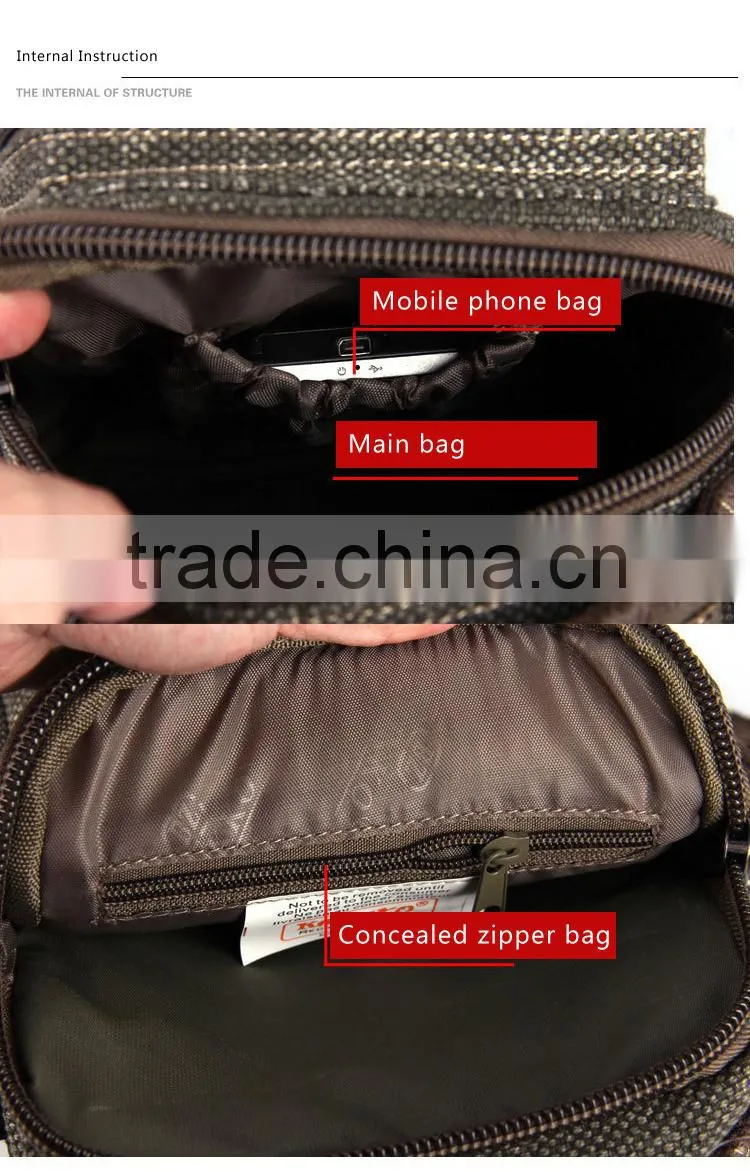 Men Sling Bag Canvas Waist Bag Fanny Pack Small Messenger Bag Sport Waist Bag Running Waist Bag Cross Body Bag