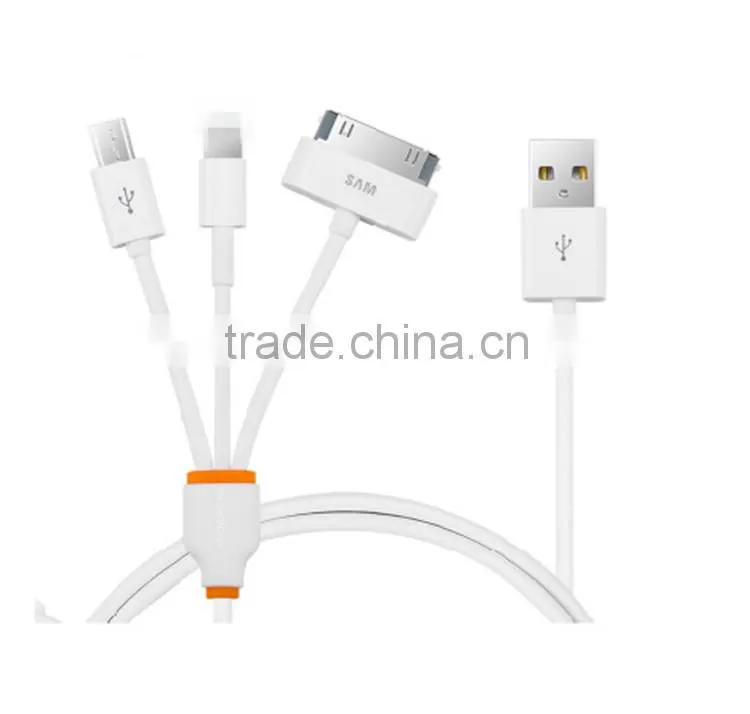 For IOS android multi-purpose 3 in 1 USB charging data cable