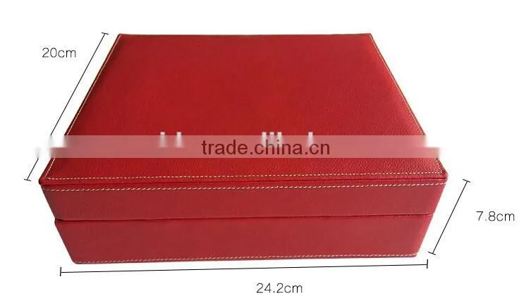 alibaba china custom made 2016 trendy Fashion wholesale cheap pu leather watch case packaging /watch display in good quality