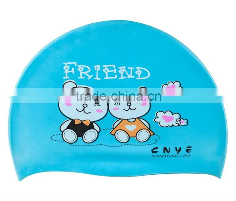 CNYE waterproof silicone kids swimming caps swimming hat CN-150901#