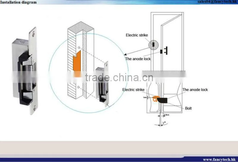 electric strike release hot selling electric strike locks