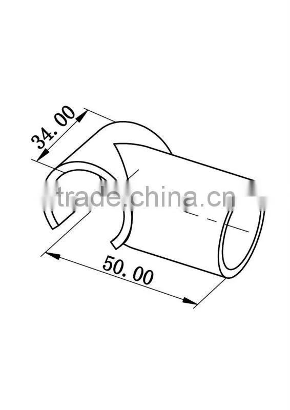 JY-A010|T-shape pipe connector|2-ways plastic joints|Plastic connector for OD28mm pipe