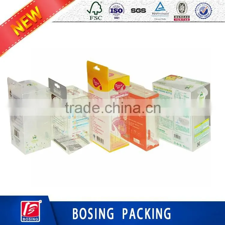 2106 new style customized clear plastic box for baby care product