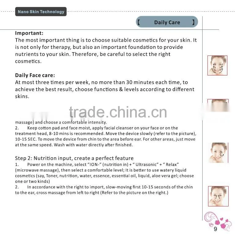 YALO 5 in 1 skin renewal ultrasound photon ion vibrating beauty machine
