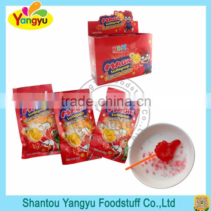 2016 Hot sales home decoration frist well magic mix fruit popping candy