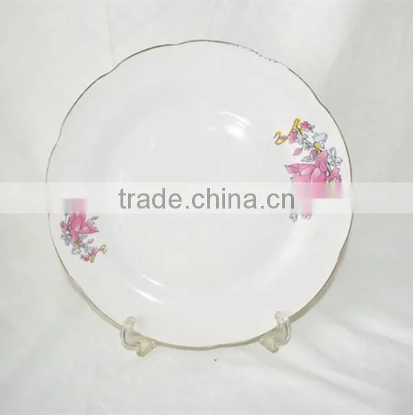 daily used porcelain plates/ceramic dish/porcelain dishes,durable porcelain plate