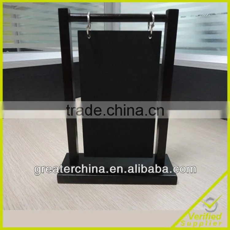 Custom Wooden chalkboard Table Tent Holder,wooden menu table tent