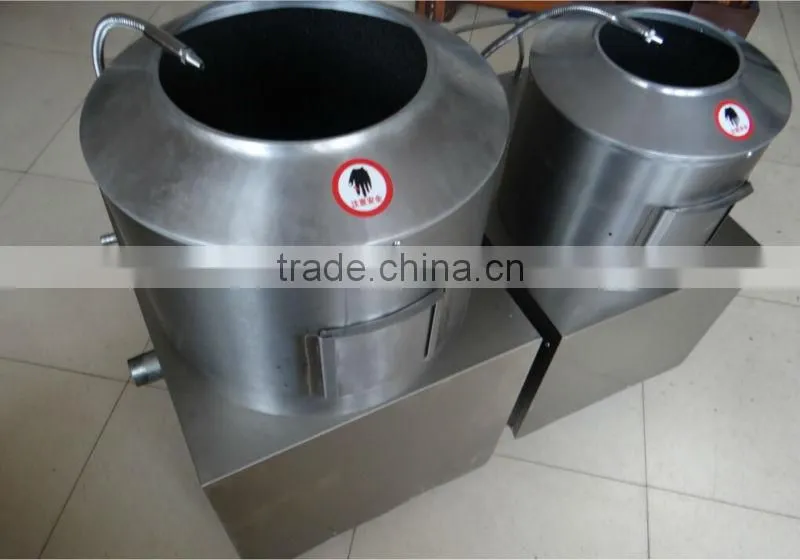 potato washing and peeling machine/industrial potato peeling machine