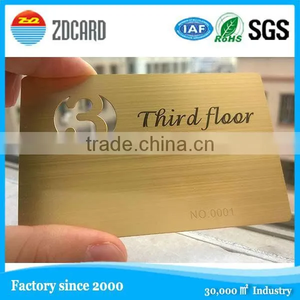 elegant business metal card with perfect quality