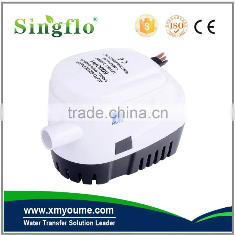 Singflo new design Automatic 1100 GPH 12v Submersible Marine Boat Bilge Water Pump With Float Switch