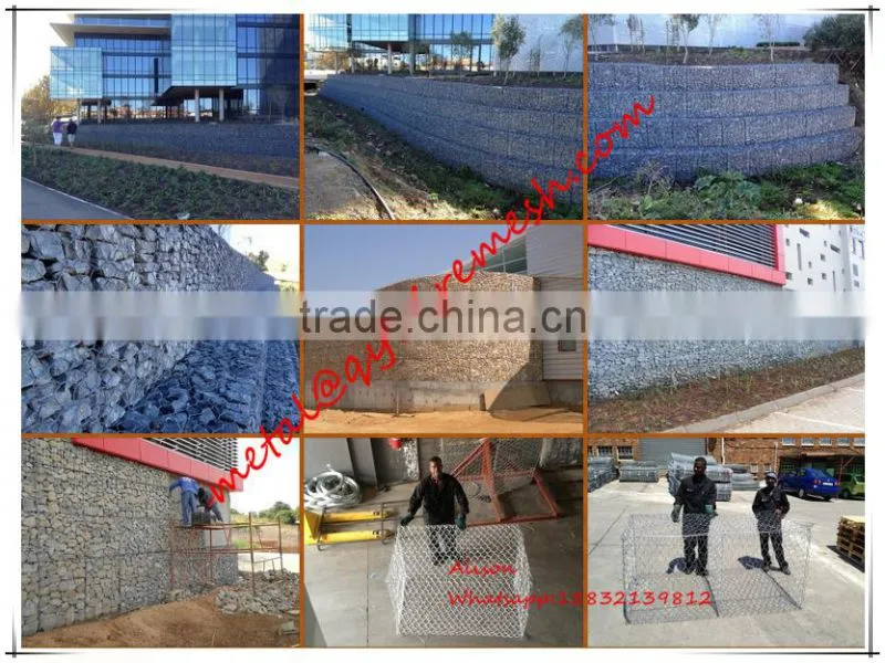 1*1*0.3m galvanized gabion mattress price / gabion box price