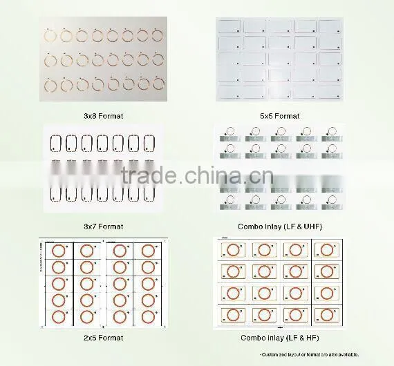 Proximity 125kHz RFID Card Inlay 0.5mm RFID Prelam/Inlay For Card Manufacturer