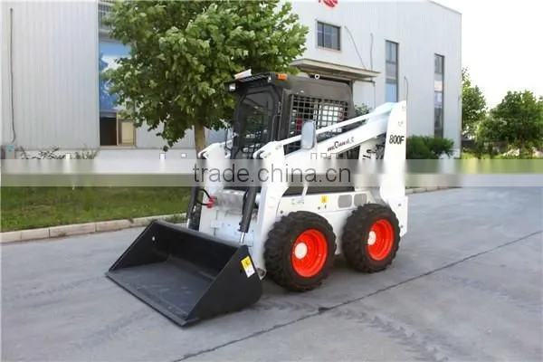 60hp Mini Skid Loader Price 800kg China Brand WECAN 800F Skid Steer Attachments