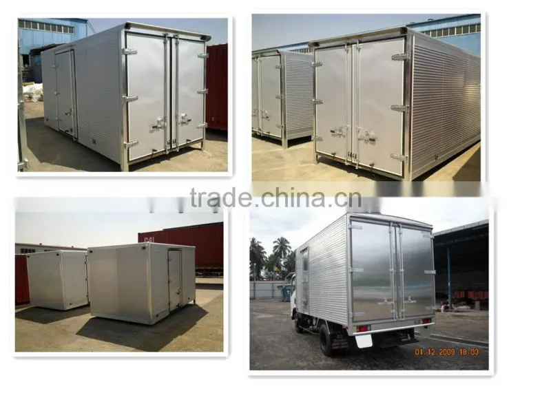 mini van truck/mini freezer box truck/refrigerator car refrigerated truck body/fiberglass truck panel truck body