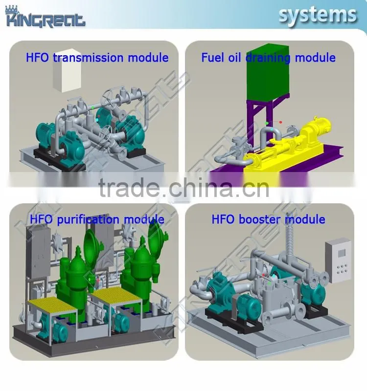 Automatic HFO treatmetn plant for 8MW power station