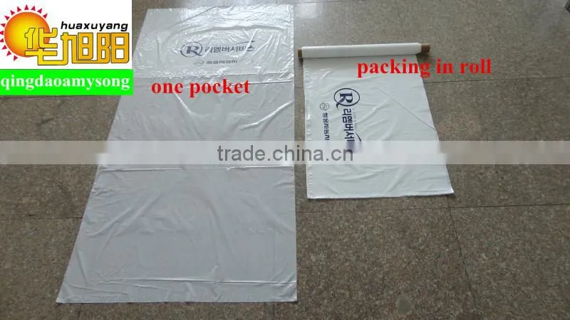 LDPE plastic clear plastic car Seat Covers with printing 500 pcs/roll