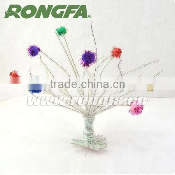 Wholesale chriatmas tree decoration wire chenille stem