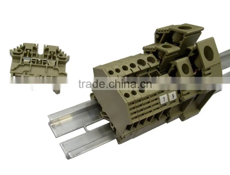 TF Series Euro Type Screw Clamp Feed Through Terminal Block