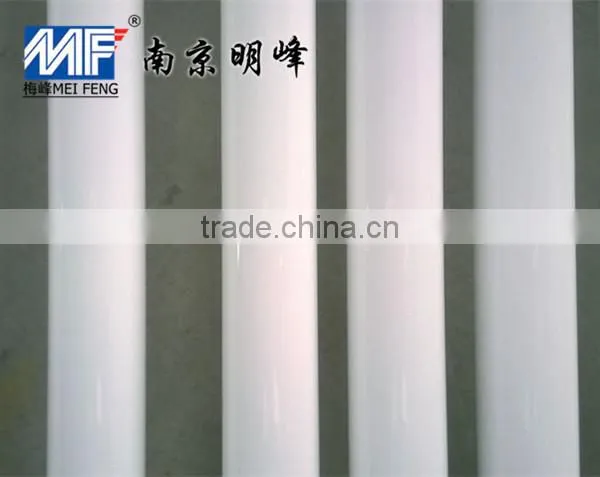 White FRP pipes with polyurethane paint
