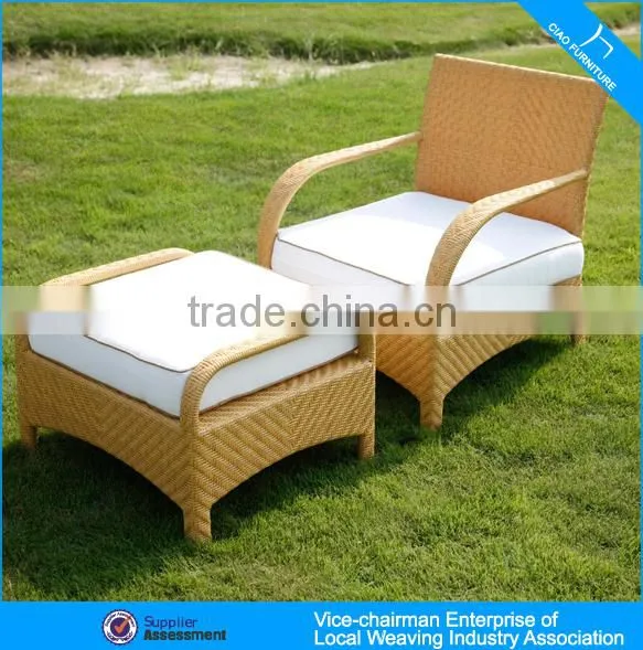 All weather rattan chair pool rattan lounger (6039A)