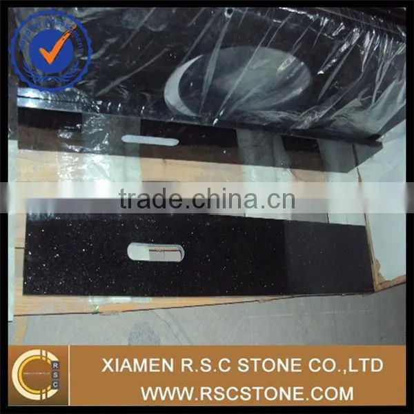 black granite countertop black galaxy kitchen top