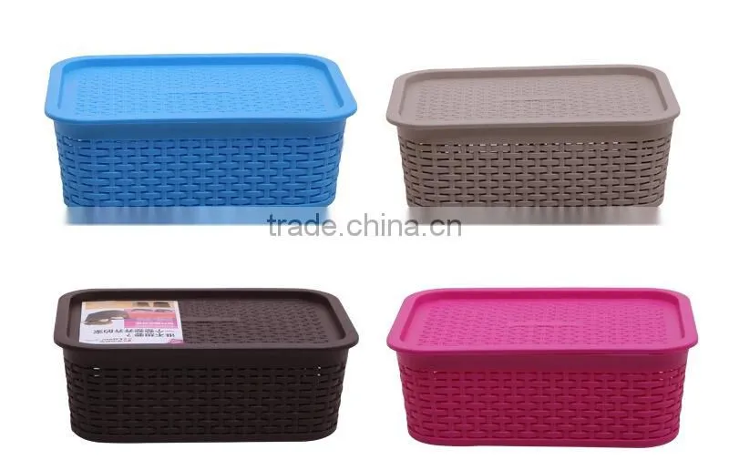 New design rattan storage PP basket for living room