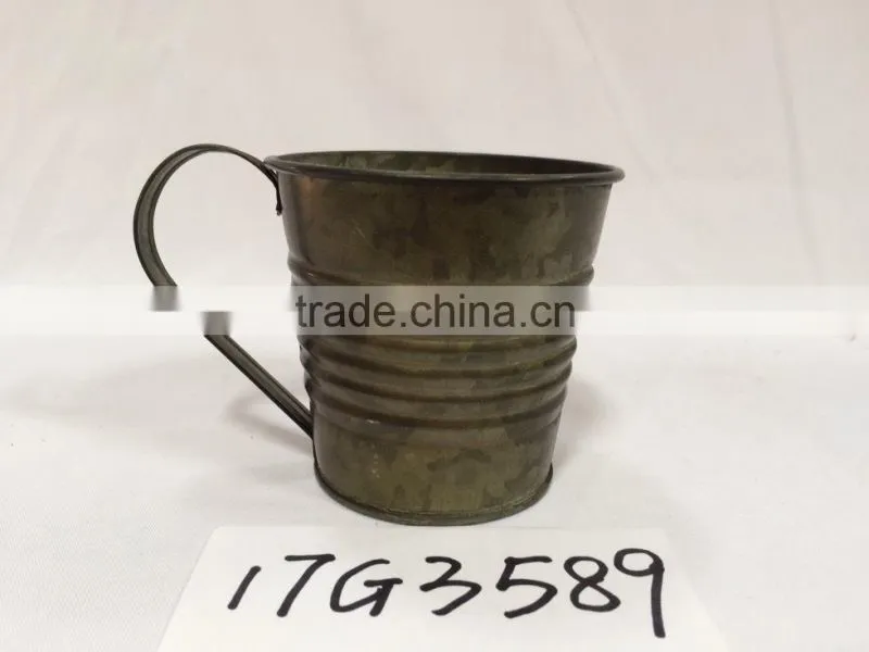 china special design grey little house shape garden metal flower pot planters