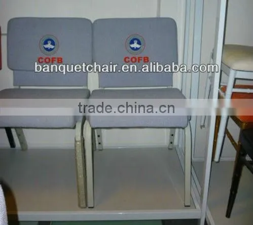 Rental cheap stackable padded church chair