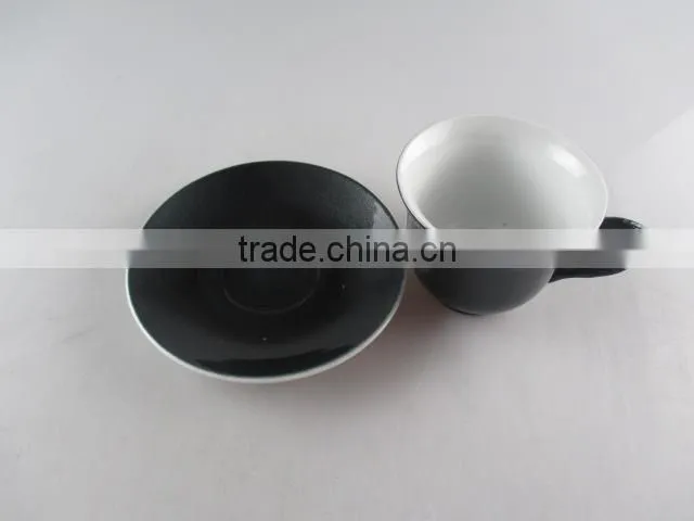 Hot sale Colorful porcelain coffee cup set, High Quanlity Ceramic Glaze Cup and Saucer with Gift Box