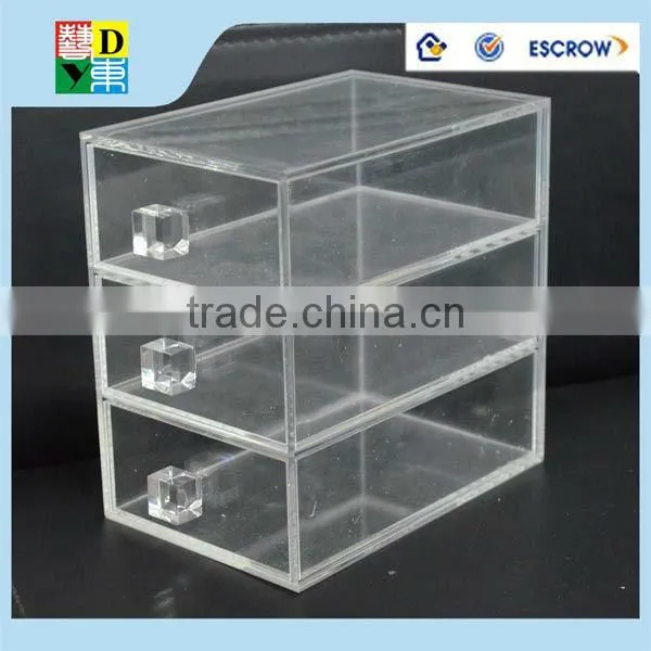 2015 modern customized Acrylic wall mounted storage box/custom printed acrylic free stand storage box for jewelry made in China