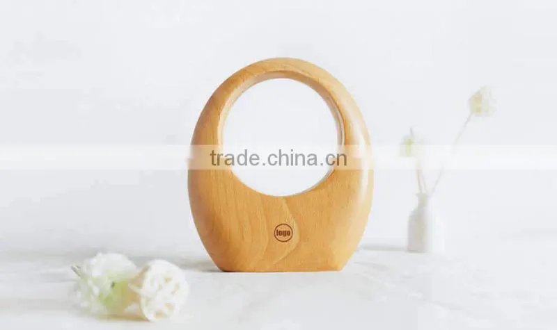 Elegant Intelligent Wood Table Lamp with-in Lithium Battery Gesture sensor control