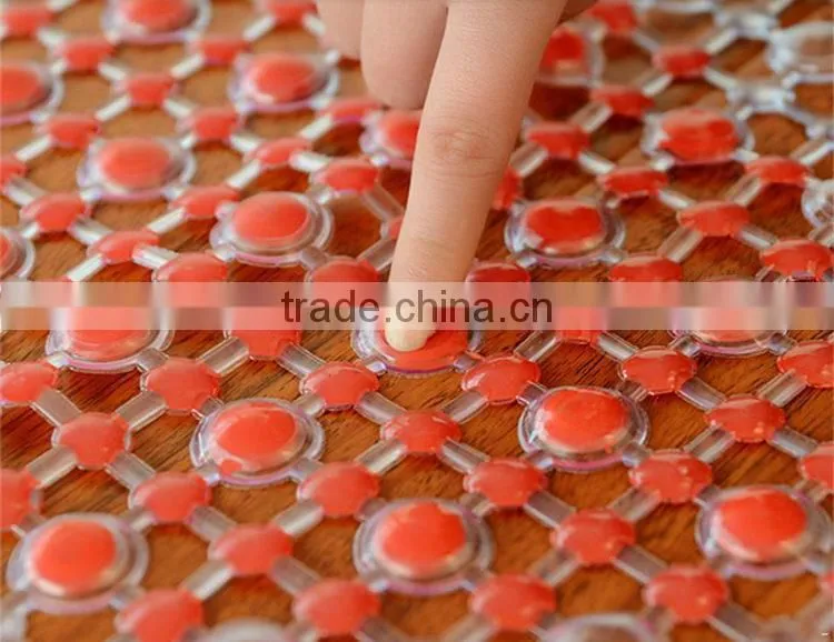 China cheapest leaf texture hot sale pvc free foam bath mat