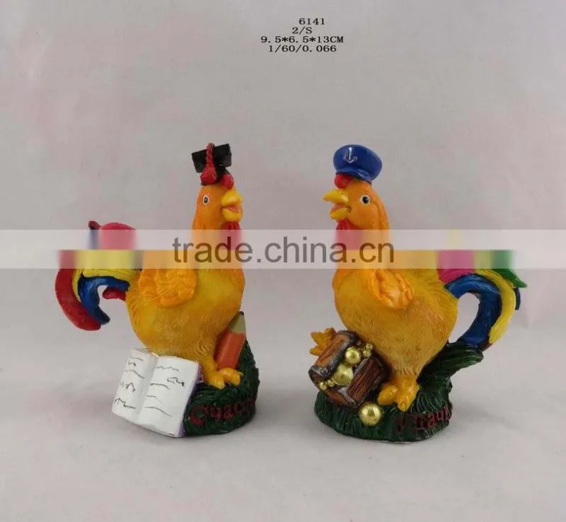 2017 Resin new year chicken ornament