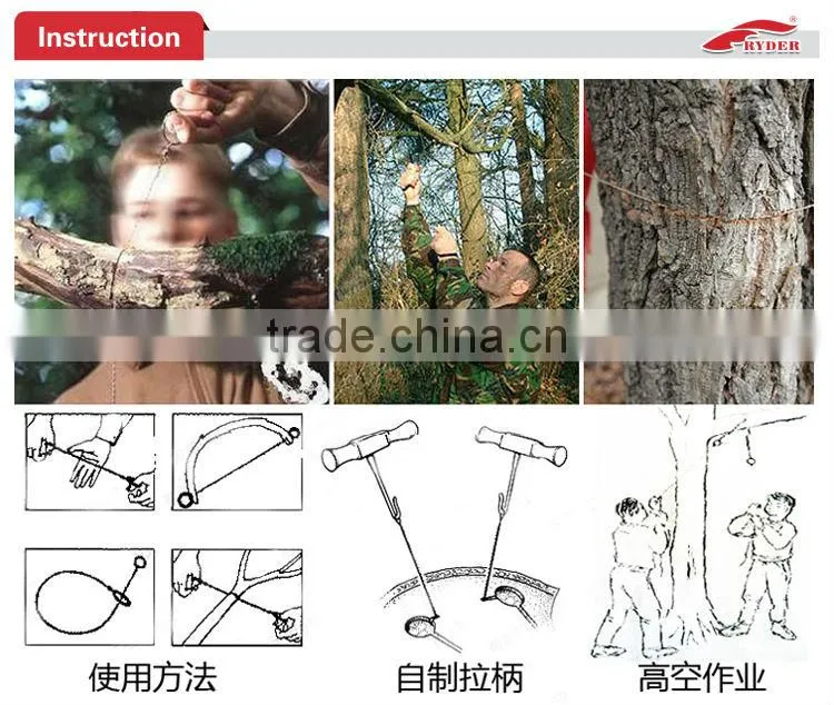 Stainless Steel Outdoor Survival Emergency Wire Saw