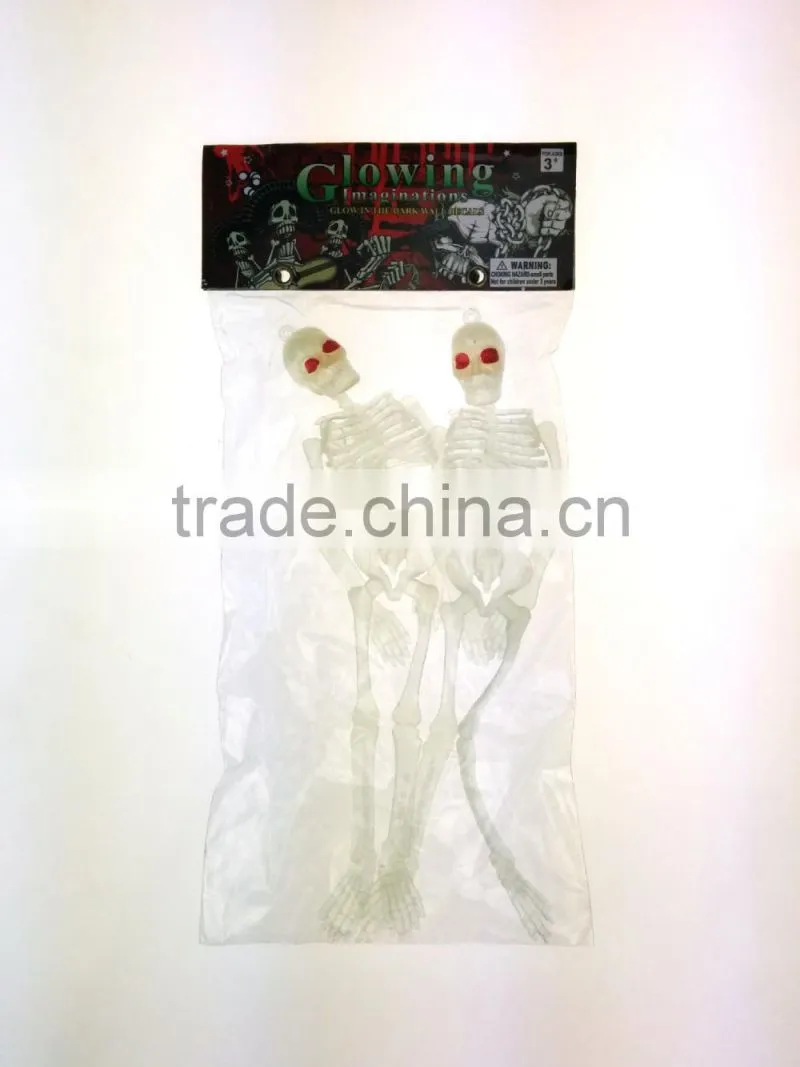 8" Glow-in-the-Dark Halloween Skeletons