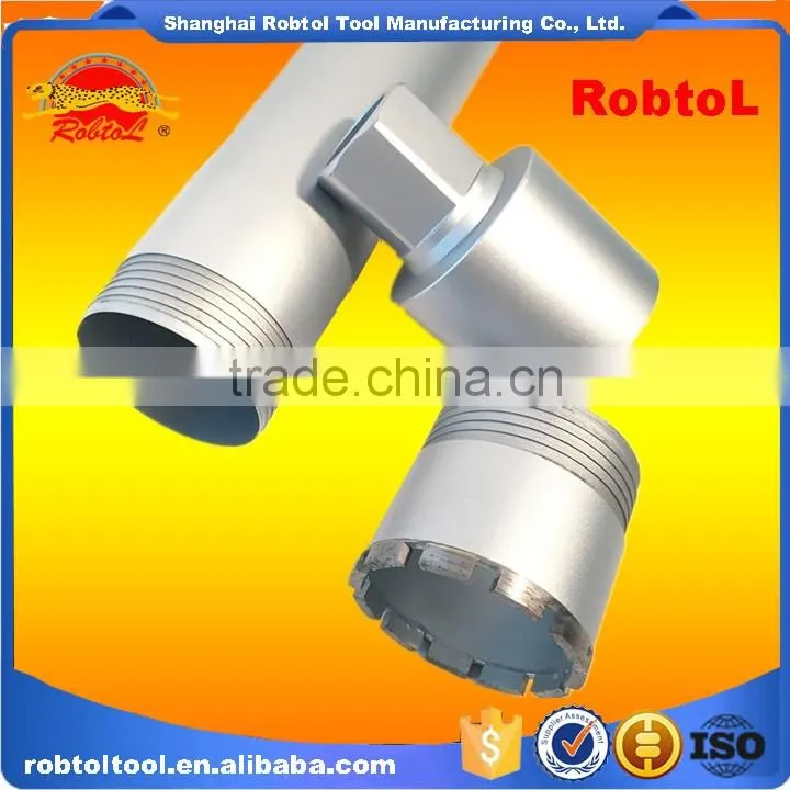4" Three Section Concrete Diamond Core Drill Bits Hole Saw Masonry Asphalt Cement Brick Block