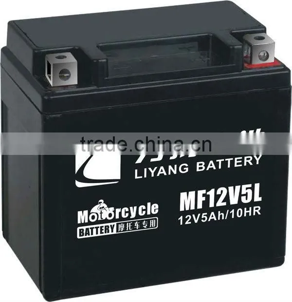 MF12V5A lead acid motorcycle battery 12V5ah batteries